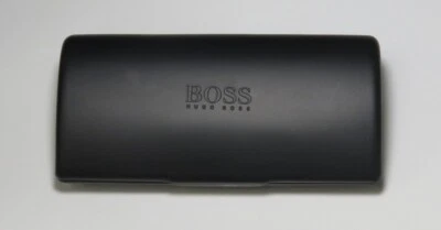 HUGO BOSS Estuche rígido negro con cubierta Anteojos y gafas de sol de tamaño mediano Foto 1 de 2