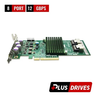 AOC-S2308L-L8I Supermicro 12Gb/s 8 Port SAS/SATA PCIe 3.0 x8 High & Low Profile - Image 1 of 4