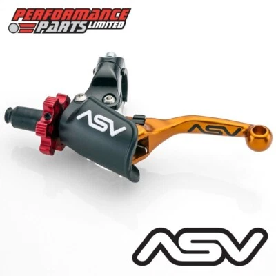 Palanca de embrague corto ASV F4 naranja con percha profesional para Yamaha YZ250 1994 Foto 1 de 4