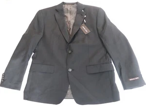 Michael Kors Kamren klassischer Passform Anzugjacke ordentlich schwarz - Bild 1 von 4