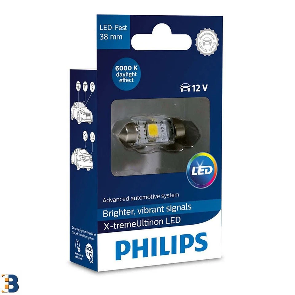 Philips C5W Xtreme Ultinon LED Lampadina interna 6000K 38mm Single - Imagem 1 de 1