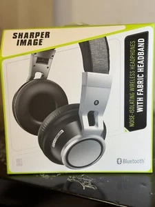Sharper Image SBT 656 NOISE- ISOLATING WIRELESS HEADPHONEES WITH FABRIC HEADBAND - Picture 1 of 5