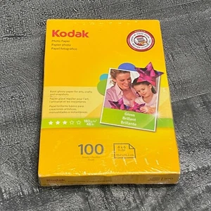 Papel fotográfico Kodak 4""x 6"" brillo 100 hojas secado instantáneo/NUEVO sellado - Imagen 1 de 2