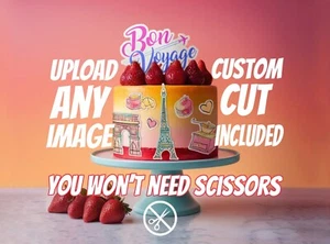 Print any photo into an edible cake topper custom logo icing sheets - Picture 1 of 5