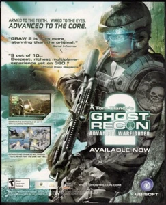 Anuncio impreso vintage JUEGOS Tom Clancy's GHOST RECON adv warfighter 2007 - Imagen 1 de 1