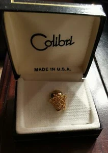 Vintage New Colibri Basketballt Tie Tac w/ Original Box - Picture 1 of 3