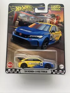 2024 Hot Wheels Premium Boulevard 24 cucchiaio Honda Civic Type-R #105 VHTF - Foto 1 di 4