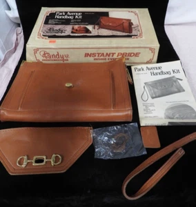 Vintage Tandy Leather Co Park Avenue Handbag Kit #4376 - Picture 1 of 11