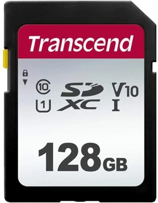 Transcend 128GB SD SDXC U1 V10 Memory for Nikon D5600 D3100 D7500 D5500  - Image 1 of 3