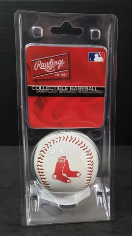 BOSTON RED SOX Team Logo Ball MLB Baseball Rawlings Bud Selig 2010 Display Stand Cover