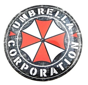Umbrella Corporation flag Round domed decal emblem Car sticker 2.44" - Foto 1 di 3