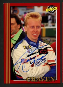 Ricky Craven #88 signed autograph auto 1992 Maxx NASCAR Racing Trading Card - Picture 1 of 1