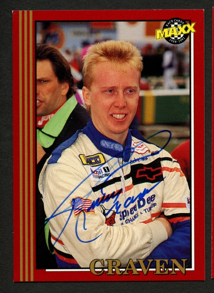 Ricky Craven #88 signed autograph auto 1992 Maxx NASCAR Racing Trading Card — 第 1/1 张图片