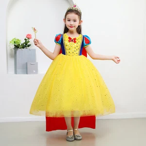 2-9Y Kids Baby Toddler Girls Halloween Princess Cosplay Costume Snow White Dress - Picture 1 of 21