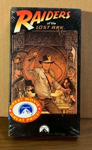 Indiana Jones Raiders of the Lost Ark 1989 VHS Sealed w/ Watermark Harrison Ford - Imagen 1 de 6