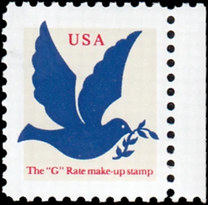 US Stamp #2878 - 1994 3¢ Blue Dove, Make-up rate, EzGrade™ F, MNH, OG - Picture 1 of 3