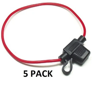 PAQUETE DE 5 - FUSEHOLDER EN LÍNEA MINI CAJERO AUTOMÁTICO IMPERMEABLE 16 AWG / CALIBRE # FHM16-5PK - Imagen 1 de 2