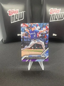 Seth Lugo Royals 5 K’s 0 Walks 2024 MLB TOPPS NOW Card 185 Purple Parallel 2/25 - Picture 1 of 3