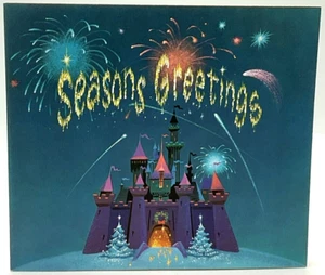 1959 Walt Disney & Staff Seasons Greetings Christmas Card Calendar Mickey Goofy - Picture 1 of 13