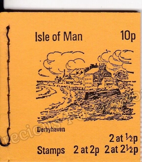 ISLE OF MAN STAMP BOOKLET 1973 SB1 INVERTED DERBYHAVEN 10p - Image 1 of 1