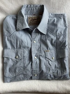 Rafter C Pro Flex 45 Cowboy Collection Blue Pearl Snap Western Shirt Size XL - Picture 1 of 9