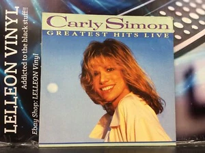 Carly Simon Greatest Hits Live LP Album Vinyl Record 209196 A1/B1 Pop 80’s - Picture 1 of 12