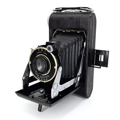 Kodak Vigilant Junior Six-20 620 Folding Camera Dak Shutter Kodet Lens Working - Photo 1/4