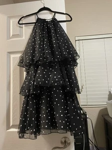 Women's Mini Polka Dot Tiered Mini Dress - kate spade Size L - Picture 1 of 3