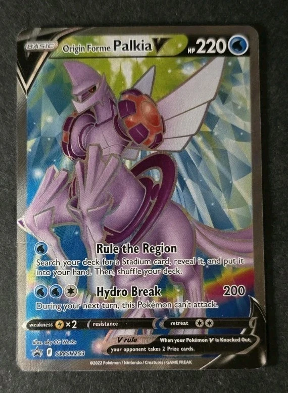 NM/LP Origin Forme Palkia V SWSH253 Full Art Sword & Shield Pokemon card English - Image 1 of 2