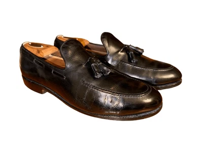 Mocasines con borla Allen Edmonds Saratoga negros hechos en EE. UU. talla 9,5 Foto 1 de 4