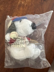 Peluche de 5 pulgadas Peanuts Snoopy Metlife Baseball The Marketing Store NUEVO - Imagen 1 de 5