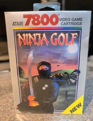 Atari 7800 Ninja Golf Original 1990 Lançamento Novo Na Caixa Novo Na Caixa NOS Aba Selada Pendurada  - Imagem 1 de 4