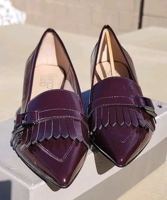 Zapatos de cuero vegano Franco Sarto L-Grenoble para mujer MERLOT SY talla 7,5 M nuevos en caja Foto 1 de 4