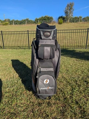 Bolsa de carro PowerBilt de 11 vías con capucha correa para el hombro 8 bolsillos en muy buen estado  Foto 1 de 4