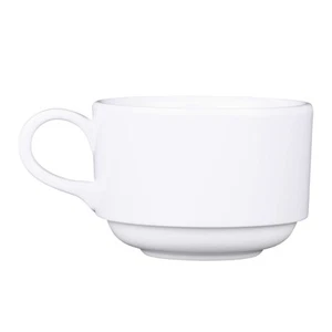 EGS DC325-W Simplicity Melamine White 8 Oz. Coffee Cup - 6 / PK - Picture 1 of 2