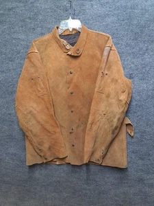 Giacca di saldatura vintage Steiner Industries 100% pelle XL LS marrone - Foto 1 di 8