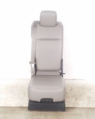 Grey Vinyl Front Center Jumper Seat | Fits 2017-2022 Ford F250 F350 - Image 1 of 4