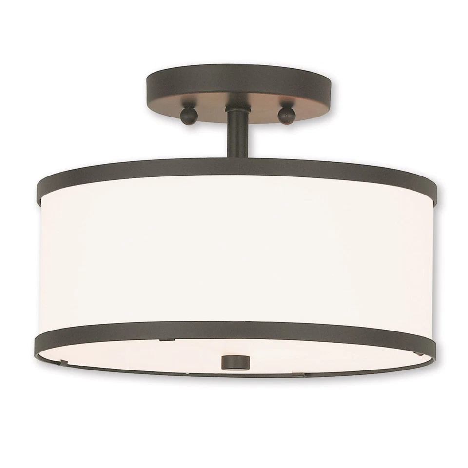 Livex Lighting 62626-07 Park Ridge Semi-Flush Mount Bronze - Image 1 of 1