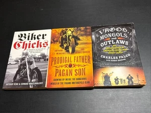 Outlaw Bikers, Lot Of 3 x Books, Prodigal Father Pagan Son, Mongols (PB) DA16 - Picture 1 of 15