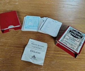 VINTAGE COUNTIES OF ENGLAND A GEOGRAPHICAL CARD GAME 4th SERIES JAQUES & SON  - Picture 1 of 23
