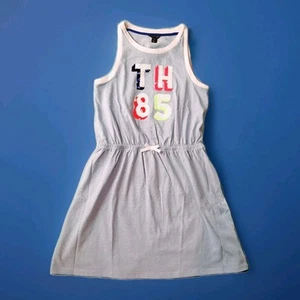 Tommy Hilfiger Tank Top Dress Girl's XL Light Blue TH 85 in Sequins - Picture 1 of 8