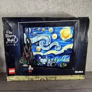 LEGO The Starry Night Van Gogh MOMA. 3D Framed Wall Art 21333 NEW. Open Box - Picture 1 of 10