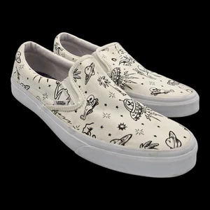 VANS CLASSIC SLIP-ON "UFO - Alien" Men’s 11.5 Women’s 13 White Black - Picture 1 of 21