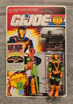 Vintage 1991 Hasbro GI Joe BAT Battle Android Trooper V2 MOC Universal Studios - Image 1 of 4