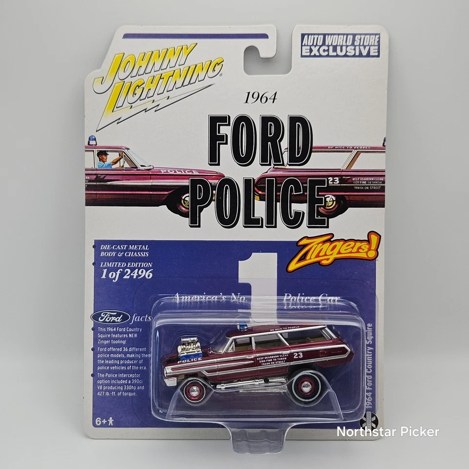 JOHNNY LIGHTNING SCM133 1 64 1964 FORD COUNTRY SQUIRE ZINGER AUTOWORLD