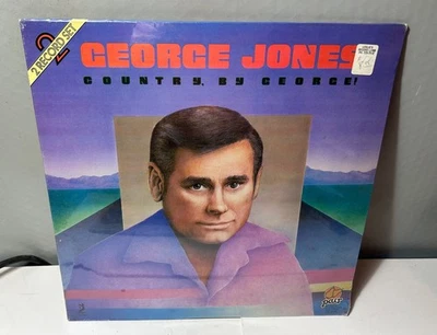 SEALED ~ GEORGE JONES ~ COUNTRY BY GEORGE ~ 1985 ~ 2 LP ~ NEW - Image 1 of 2