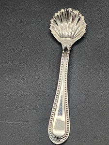 Cucchiaio vintage argento Bigelow Bros & Kenard conchiglia di zucchero 4" - Foto 1 di 6