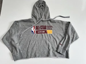 Nike NBA 2022 All-Star Game Womans Fleece Pullover Hoodie Cropped Size L New - Picture 1 of 3