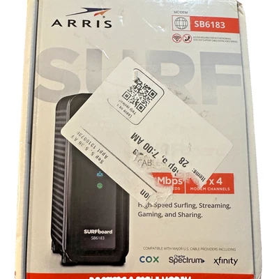 arris surfboard max pro docsis 3.0 cable modem open box tested works great - Image 1 of 4