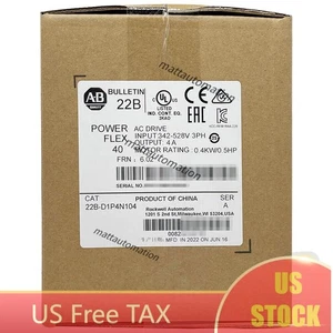Allen-Bradley 22B-D1P4N104 PowerFlex 40 AC Antrieb Neu 2022 22BD1P4N104 AB USA - Bild 1 von 4